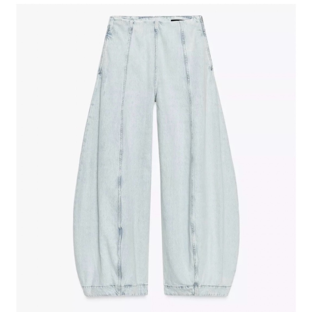ZARA ZW COLLECTION HIGH-WAISTED
BALLOON JEANS